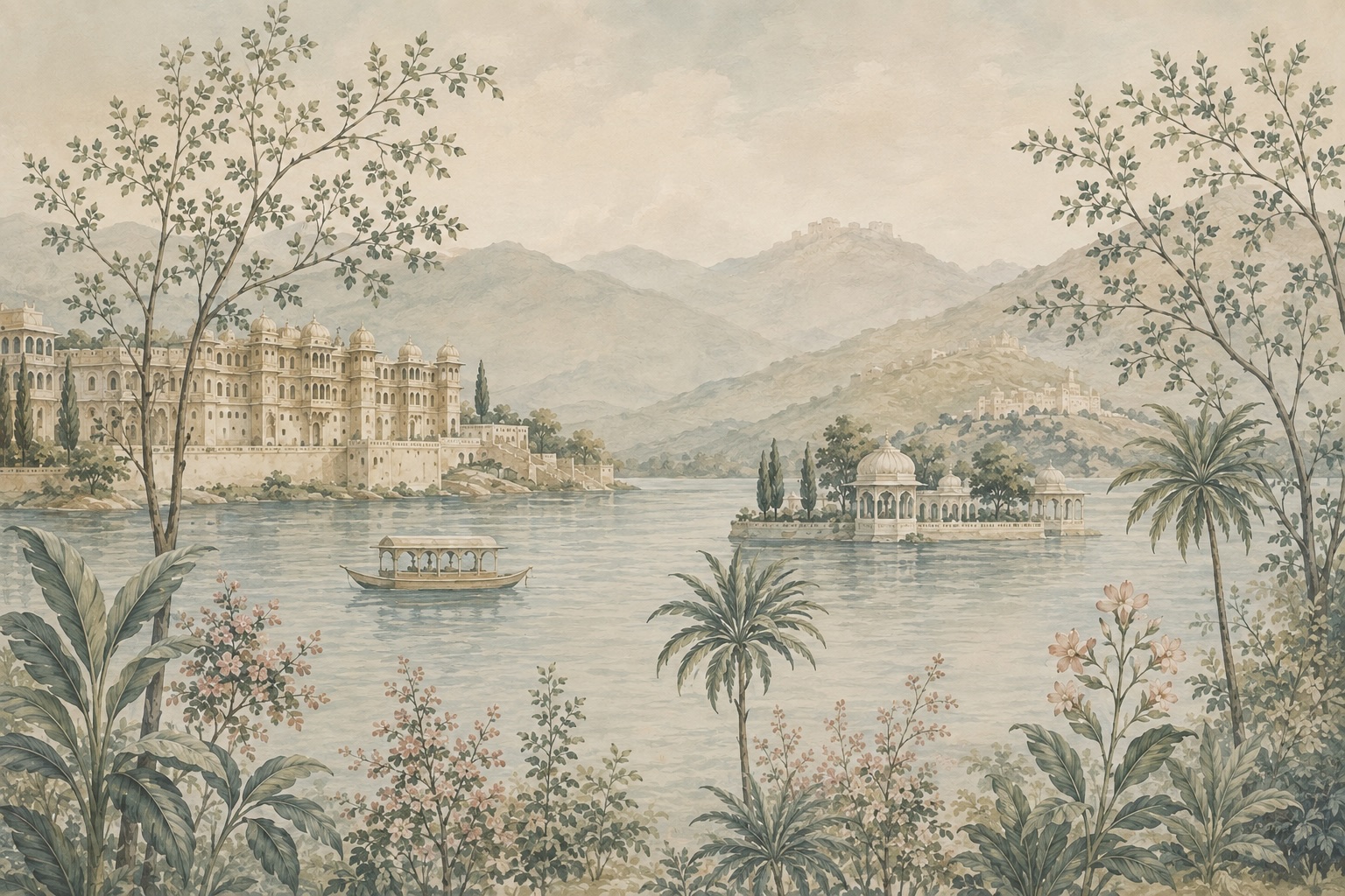 Plate 01 — Pichola, Udaipur lake blues